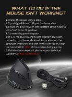 Zelotes F-18 kabellose Gaming-Maus, 24.000 DPI, Joystick, 11 Tasten, RGB, vertikal, ergonomisch, Bluetooth/USB, schwarz