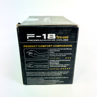 Zelotes F-18 kabellose Gaming-Maus, 24.000 DPI, Joystick, 11 Tasten, RGB, vertikal, ergonomisch, Bluetooth/USB, schwarz