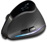 Zelotes F-35C wireless vertical mouse, 4000 DPI, display,...