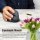 Zelotes F-35C wireless vertical mouse, 4000 DPI, display, Bluetooth 5.0/3.0 & 2.4 GHz, 6 buttons, ergonomic, for PC/laptop/tablets, rechargeable, 3 devices