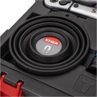 STIER Wheel Mounting Set 1/2", 11-piece, torque wrench 40-200 Nm, extensions, case, high precision