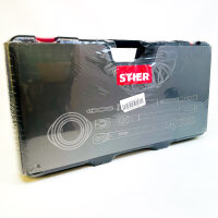STIER Wheel Mounting Set 1/2", 11-piece, torque wrench 40-200 Nm, extensions, case, high precision
