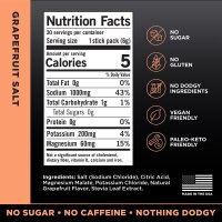LMNT Grapefruit Salt Electrolyte Drink, 30 Sticks, Keto & Paleo, 1000mg Sodium, 200mg Potassium, 60mg Magnesium, Sugar-Free