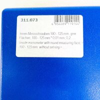 Innenmikrometer 311.073, Messbereich 100–125 mm, silber, präzise Innenmessung, Feineinstellung