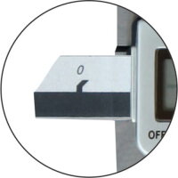 Digital depth gauge 218.025.N, 200 mm measuring range, 0.01 mm resolution, robust metal housing