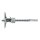 Digital depth gauge 218.025.N, 200 mm measuring range, 0.01 mm resolution, robust metal housing