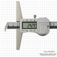 Digital caliper 218.075.N, 200x100 mm, 0.01 mm reading, precise measurement, large display