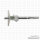 Digital caliper 218.075.N, 200x100 mm, 0.01 mm reading, precise measurement, large display