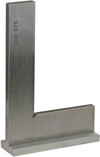 Format Kontrollwinkel 214.316, DIN 875/0, 200 x 130 mm, mit Anschlag, Präzisionswinkel für exakte Messungen
