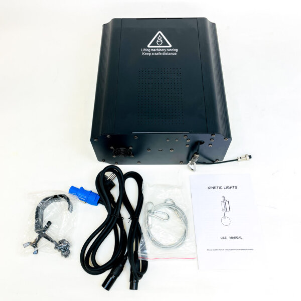 Kinetic Lights DMX Control Winch, kinetisches Lichtsystem, RGB LED Discokugel, steuerbar für Disco-Beleuchtung