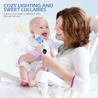 Elektrischer Nasensauger Baby, 5 Saugstufen, USB-Ladung, 15ml Behälter, 3 Silikonaufsätze, Selbstreinigung, grau