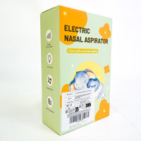 Elektrischer Nasensauger Baby, 5 Saugstufen, USB-Ladung, 15ml Behälter, 3 Silikonaufsätze, Selbstreinigung, grau