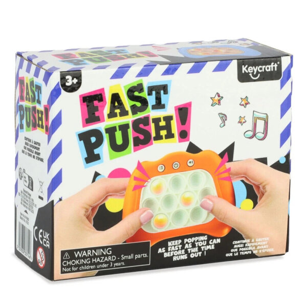 Keycraft Elektronisches Druckspiel, Gedächtnistrainer, sensorisches Fidget-Spielzeug, schnelle Reaktion, ab 3 Jahren