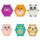 Keycraft Squishies Set, 12-piece, stress balls, various designs, soft anti-stress toys for children