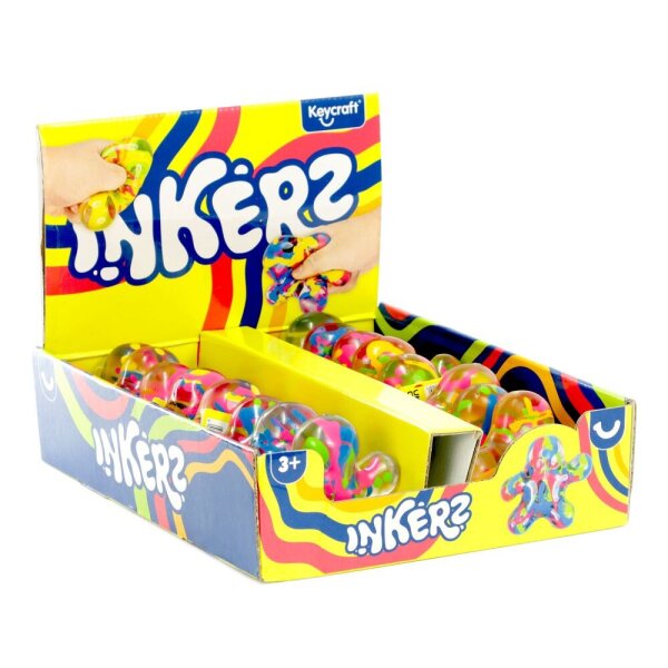 Keycraft Inkerz Man, 16-teiliges sensorisches Spielzeug, kleckerfreies Farbtropfen-Set, taktil, stressabbauend