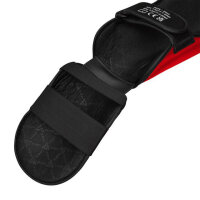 RDX Shin Guards L 170–180 cm, Kickboxing, Red, Lightweight Nylon Plastic Shell, Shell Shock GEL Cushioning