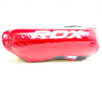 RDX Shin Guards L 170–180 cm, Kickboxing, Red, Lightweight Nylon Plastic Shell, Shell Shock GEL Cushioning
