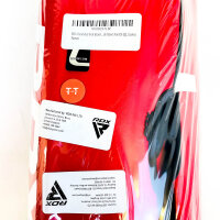 RDX Shin Guards L 170–180 cm, Kickboxing, Red, Lightweight Nylon Plastic Shell, Shell Shock GEL Cushioning