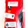 RDX Shin Guards L 170–180 cm, Kickboxing, Red, Lightweight Nylon Plastic Shell, Shell Shock GEL Cushioning