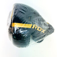 RDX Head Guard L 56–58 cm, Kickboxen Kopfschutz, Schwarz, gepolsterter Kampfsport-Helm, verstellbar, Ohr- und Kinnschutz