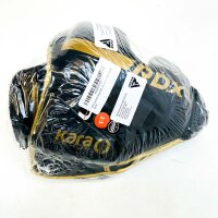 RDX Head Guard L 56–58 cm, Kickboxen Kopfschutz, Schwarz, gepolsterter Kampfsport-Helm, verstellbar, Ohr- und Kinnschutz