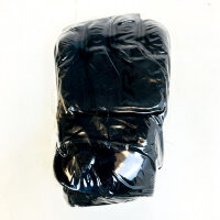 RDX S MMA Trainingshandschuhe, Profi Boxhandschuhe, Schwarz, gepolstert, offener Daumen, Klettverschluss