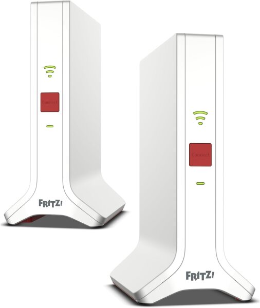 AVM FRITZ! Mesh Set 4200, 2x FRITZ!Repeater, Tri-band Wi-Fi 6, up to 4,200 Mbit/s, WLAN for 3–5 rooms, German version