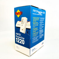 AVM FRITZ!Powerline 1220E, Powerline-Adapter, 1200 Mbit/s, 2x Gigabit-LAN, integrierte Steckdose