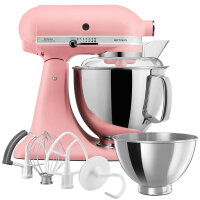 KitchenAid Artisan 5KSM175PSEDR Küchenmaschine, 4,8L Schüssel, 300W, Planetenrührwerk, Farbe Dried Rose