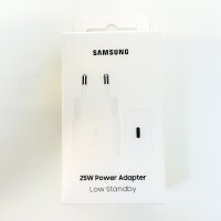 Samsung EP-T2510N USB-C Fast Charging Adapter 25W, Energy Efficient, Compact Charger, White