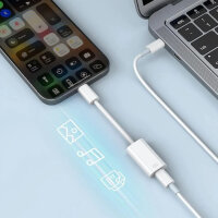 Apple A2868 USB-C auf Lightning Adapter, 24-Pin, weiß, Lade- & Datenadapter für iPhone/iPad