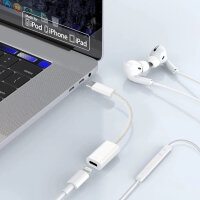 Apple A2868 USB-C auf Lightning Adapter, 24-Pin, weiß, Lade- & Datenadapter für iPhone/iPad