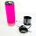 Balvi Lava Lamp Capsule, pink-weiß, Lavalampe, Aluminium/Glas, modernes elegantes Design, dekorative Raumbeleuchtung