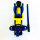 Hydraulischer Wagenheber 2t, flach, 135–320 mm Hubhöhe, 360° Rollen, Stahl, für Auto, Werkstatt, Achsständer