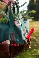 FELCO 481 Garden Bag, Canvas and Leather, Waterproof, Multiple Compartments, Robust, Durable, Ideal for Tools and Accessories