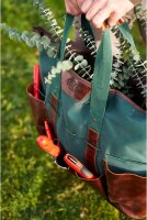 FELCO 481 Garden Bag, Canvas and Leather, Waterproof, Multiple Compartments, Robust, Durable, Ideal for Tools and Accessories