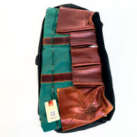 FELCO 481 Garden Bag, Canvas and Leather, Waterproof, Multiple Compartments, Robust, Durable, Ideal for Tools and Accessories
