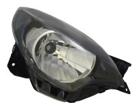 TYC right headlight, suitable for Renault Twingo II CN0, model number 20-14027-05-2, clear glass, halogen, with motor for headlight range adjustment