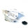 TYC right headlight, suitable for Renault Twingo II CN0, model number 20-14027-05-2, clear glass, halogen, with motor for headlight range adjustment