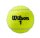 Roland Garros Tennisbälle 4er-Pack, gelb, Trainingsbälle, langlebig, geringe Flusenbildung, für alle Platzarten
