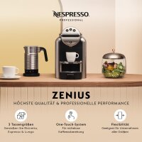Nespresso Zenius ZN100 Pro capsule machine, 19 bar, 2L tank, 3 direct selection buttons, fast heating, 1560-1860W, professional device