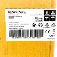 Nespresso Zenius ZN100 Pro capsule machine, 19 bar, 2L tank, 3 direct selection buttons, fast heating, 1560-1860W, professional device