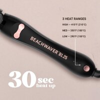 Beachwaver B1.25 Midnight Rose Curling Iron, 31.75 mm, ceramic, rotating, for all hair lengths and types