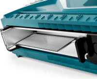 Novus Dahle J-29 Hand Tacker, Professional Tacker, Turquoise, Zinc Die-Cast, for Staples A/D 6–14 mm & Nails E 16 mm, Switchable for Fine Wire Staples