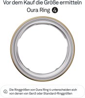 OURA Ring 4, Größe 8, Gold, Smart Ring,...