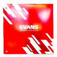 Evans G2 Clear ETP-G2CLR-R, 3er Set Tom Felle, 10/12/16", 2-lagig, 14 mil, klare Schlagfelle für Rock Drums