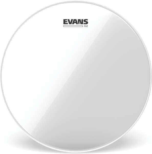 Evans G2 Clear TT14G2, 14" Tom Fell, 2-lagig, transparent, unbeschichtet, langlebig, ausgewogener Sound