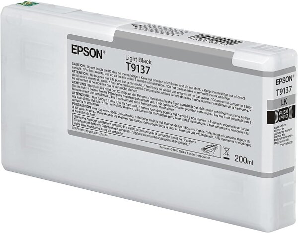Epson T9137 ink cartridge 200ml Light Black, compatible with SC-P5000/5070, model C13T913700