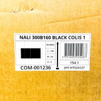 Casanoov NALI 300B160, swing gate 300x160 cm, matt black, modern steel gate for driveway, outdoor area, Box 1