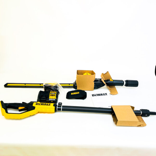 DeWalt DCMPH566P1-QW Cordless Hedge Trimmer 18V 5Ah, Telescopic Shaft, for Tall Hedges and Hard-to-Reach Shrubs